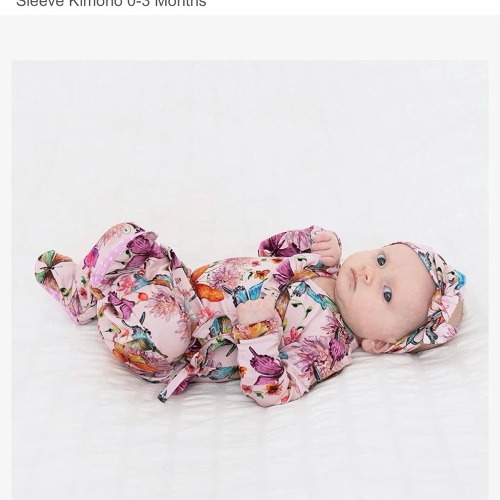 Posh Peanut Baby Kimono Set - 0-3 months